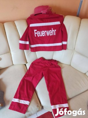 Tűzoltó jelmez szett
