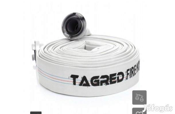 Tűzoltó tömlő 3 " coll 20m 81mm szabvány locsoláshoz is Új tömlö