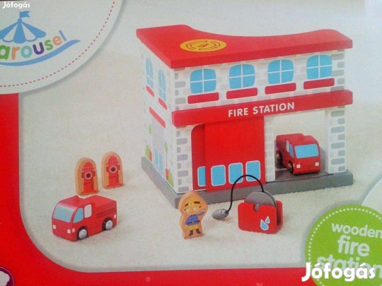 Tüzoltóság Nyitható Ajtókkal tüzóltóautókkal tűzcsappal tűzoltókk