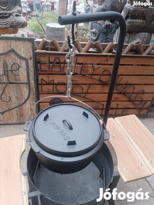 Tűzrakó ba Öntöttvas Dutch Oven Minőségi lábos bogrács Peka edény
