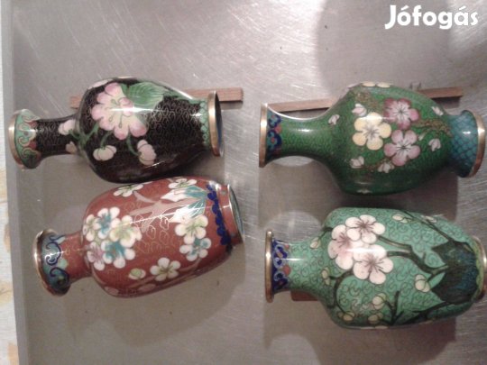 Tűzzománc Kinai Váza 10cm