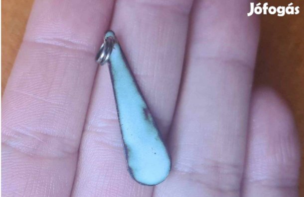 Tűzzománc csepp alakú nyakék, függő