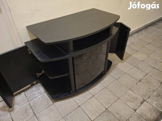 Tv álvány fekete üveges 