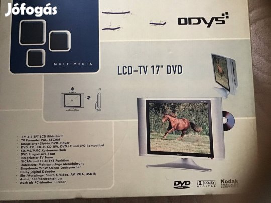 Tv és dvd egyben távirányitóval dobozában