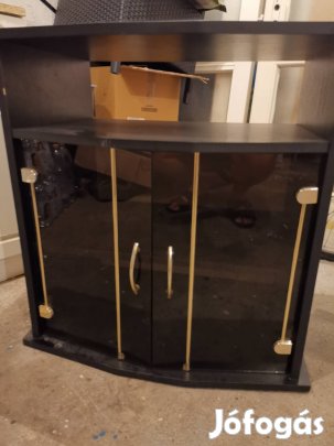 Tv szekrény üveges,gurulós