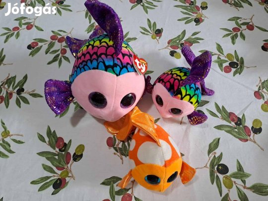 Ty nagy csillogó szemű plüss csomag 3db hal