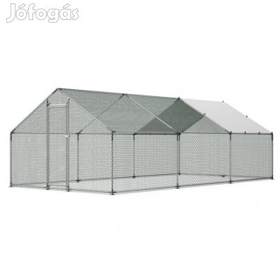 Tyúkketrec, tyúkól tetvőel, biztonsági zárral 3 x 6 x 2m