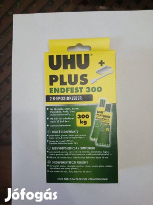 UHU Plus Endfest 300 Kétkomponensű ragasztó 45630 163 g !! új 2027 -ig
