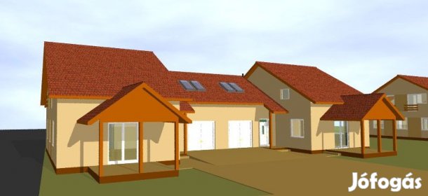 ÚJ ÉPÍTÉSŰ, GARÁZSKAPCSOLATOS IKERHÁZFÉL