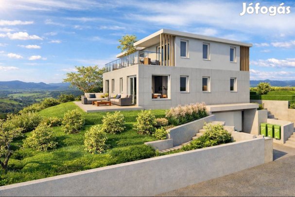 ÚJ ÉPÍTÉSŰ, MINIMÁL STÍLUSÚ IKERHÁZ ÖRÖKPANORÁMÁVAL! 