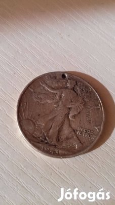 USA 1/2 dollár 1943 S ezüst Walking Liberty 12gr