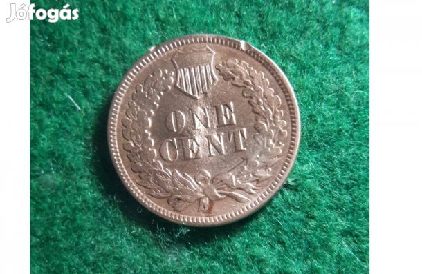 USA 1 cent Indiánfejes 1889 Nagyon Ritka!