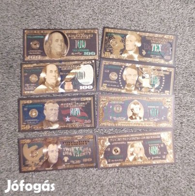 USA aranyozott bankjegy