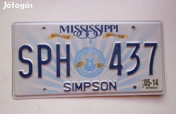 USA rendszám Mississippi államból