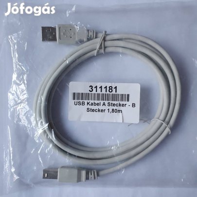 USB 2.0 nyomtató kábel 1,8m