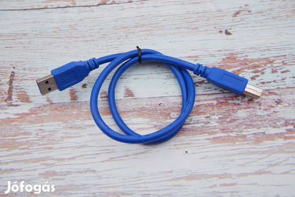 USB 3.0 A-B 0,5m adatkábel