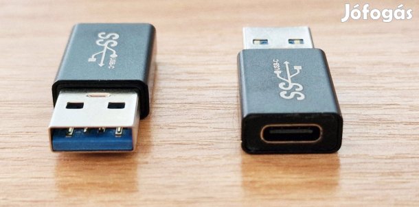 USB 3.0 - Type C töltő és adatátviteli adapter átalakító szürke