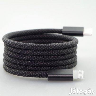 USB-C - Lightning mágneses töltőkábel, adatkábel | 1m LVNSystem LV127