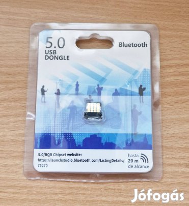 USB Mini Bluetooth 5.0 Adapter 24Mbps átviteli sebesség