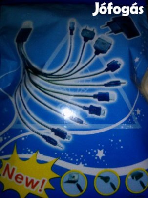 USB Töltő 10 Fejes új