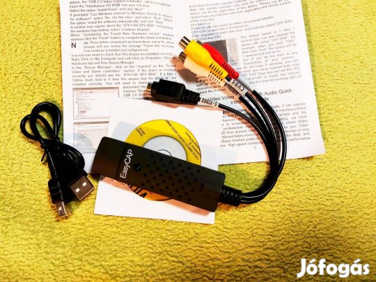 USB VHS videó digitalizáló adapter