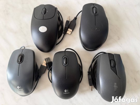 USB optikai egér Logitech, Dell, Fujitsu