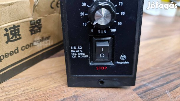 US-52 egyfázisú váltakozó áramú mikromotor fordulatszám-szabályozó 400