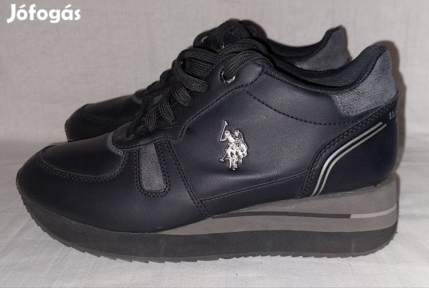 US.Polo Assn  fekete női sportcipő  UK6