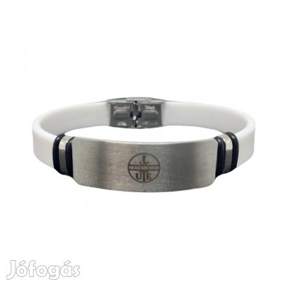 UTE karkötő szilikon fehér-ezüst címeres