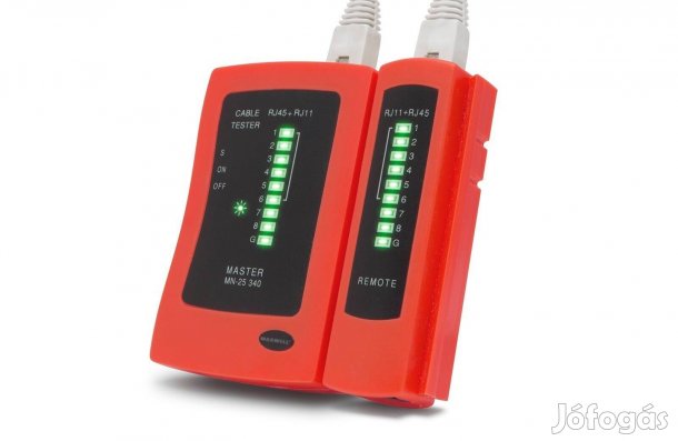 UTP RJ45 FTP kábel és RJ11 RJ12 teszter bekötés tesztelő Kábeltesztelő