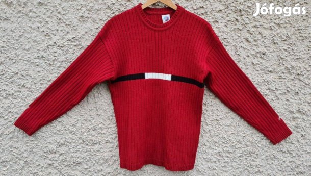 UT piros férfi kötött pulóver - M