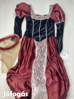 Udvarhölgy jelmez, hercegnő jelmez, felnőtt jelmez DK306