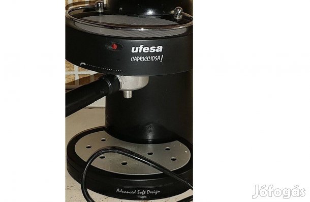 Ufesa kávéfőző részei: szép ház, szűrő, tartó, kávégép kiöntő, főzőkar