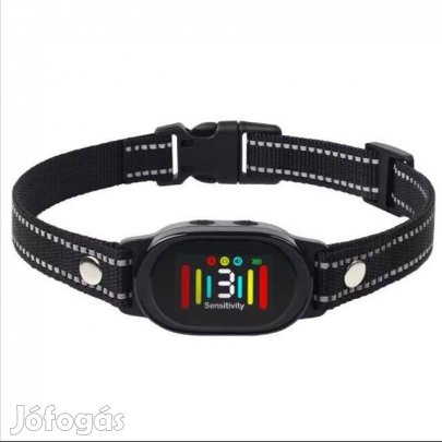 Ugatásgátló nyakörv akkumulátorral és színes kijelzővel