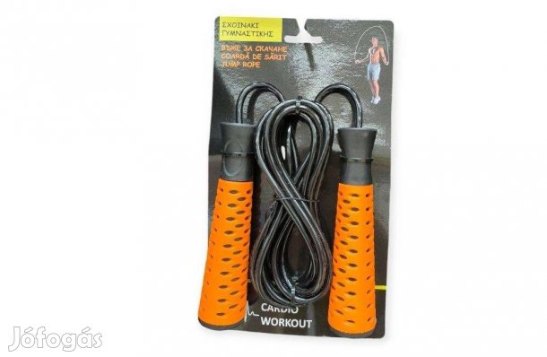 Ugrálókötél 2,75 m csúszásmentes narancssárga fogantyúval