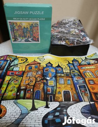 Új 1000 db-os puzzle Színes, művészi városkép (High Quality)