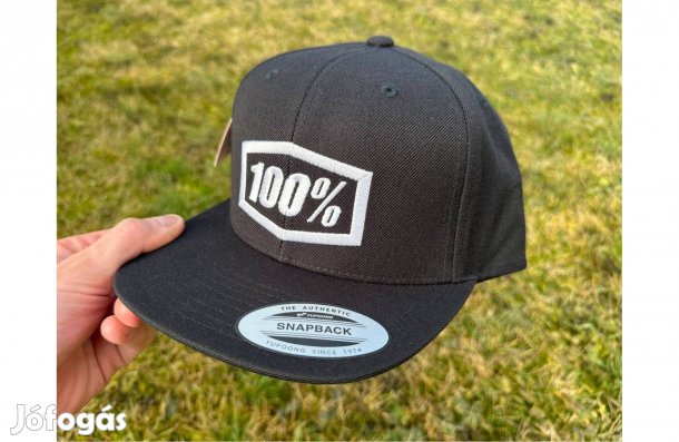 Új 100% Icon fekete sapka, snapback, cap, hat, czapka, 100percent