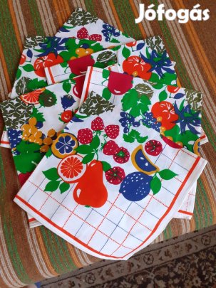 Új 100% pamut vászon konyharuha 60x60cm