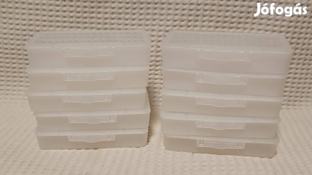 Új 10 darab Kicsi Átlátszó Műanyag Tároló / Rendszerező Doboz