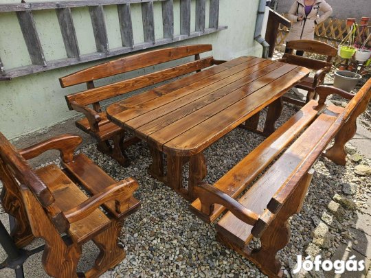 Új 10 személyes Bútor Kerti Garnitúra