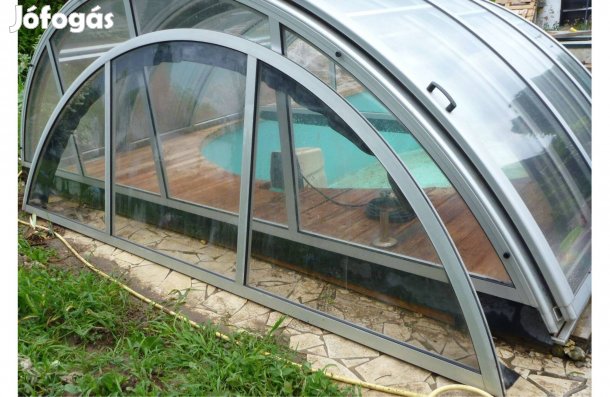 Új 10mm polikarbonát félköríves medence záróív, vagy "Római "fedés