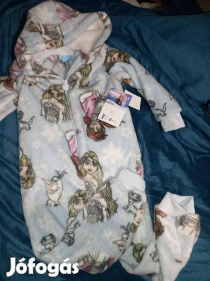 Új 110- 122-es Frozen jégvarázs plüss pizsama overál 6900ft