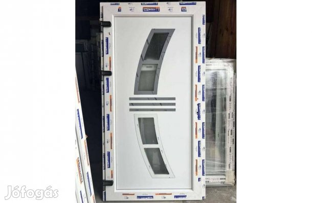 Új 110 x 210 inox betétes bejárati ajtó