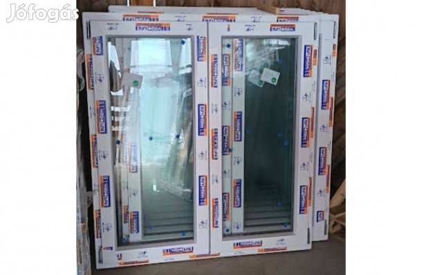 Új 120 x 120 Bukó-nyíló kétszárnyú műanyag ablak