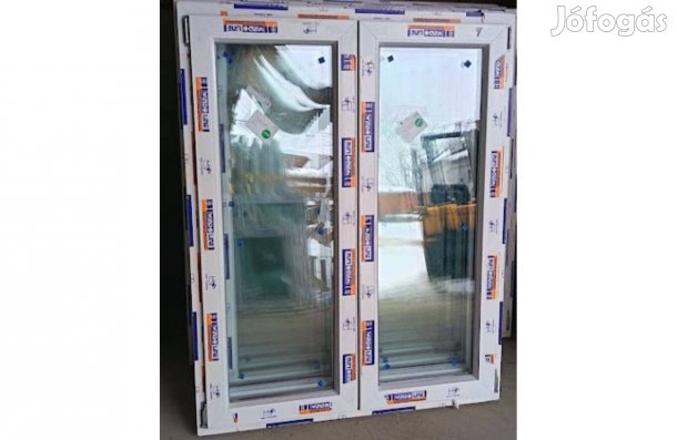 Új 120 x 150 műanyag kétszárnyú ablakok!