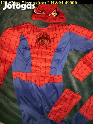 Új 122-128-as H&M "izmosított" pókember jelmez 4900ft