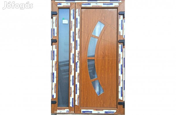 Új 135 x 205 Kétszárnyú Kívül-belül Aranytölgy bejárati ajtók!