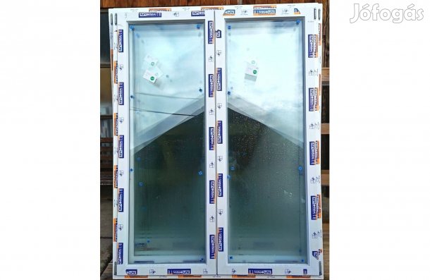 Új 140 x 210 kétszárnyú műanyag erkélyajtók!