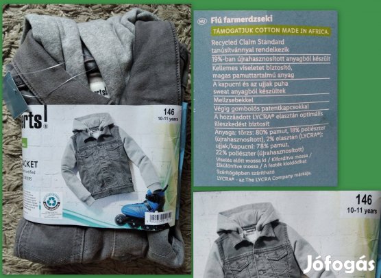 Új 146-os lidl farmerkabát