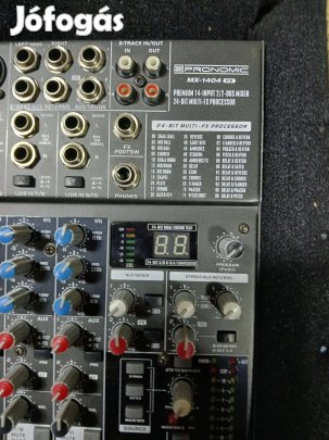 Új 14 csatornás AX-1404 FX keverő kemény tokban